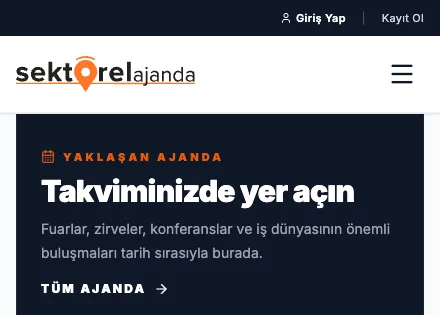 Sektörel Ajanda mobil: Yaklaşan Ajanda